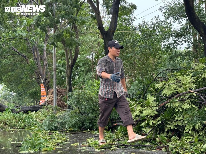 Ngay trong ngày 8/9, các nhân viên của KLHTTQG Mỹ Đình nhanh chóng khắc phục hậu quả, thu dọn cành cây đổ. Ngày 9/9, buổi tập của đội tuyển Thái Lan sẽ diễn ra.